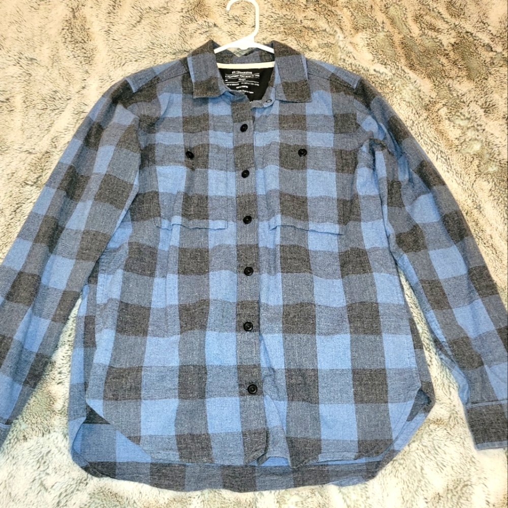 REI blue flannel shirt - XS